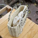 Éclat Straw Crystal Top-Handle Bag - Image 8