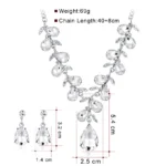 Teardrop Crystal Bridal Jewelry Set - Image 7