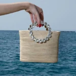 Éclat Straw Crystal Top-Handle Bag - Image 17