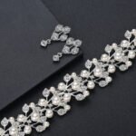 Pearl Necklace and Earring Bridal Set - Image 4