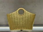 100% GENUINE LEATHER LUXURY WOVEN HANDBAG - Image 3