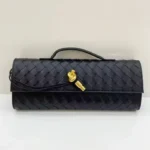 Vegan Leather Woven Clutch - Image 19
