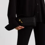 Vegan Leather Woven Clutch - Image 5