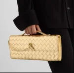 Vegan Leather Woven Clutch - Image 12