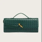 Vegan Leather Woven Clutch - Image 20
