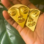 Luxury African Face Gold-plated Earrings - Image 5