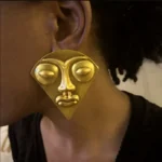Luxury African Face Gold-plated Earrings - Image 8