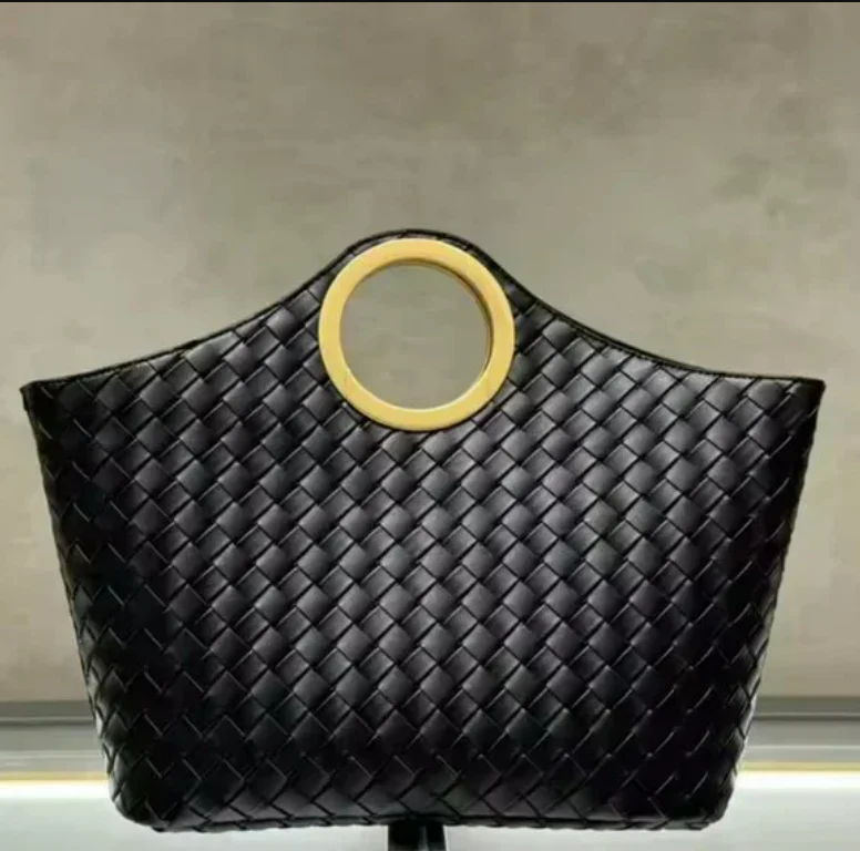 Screenshot2025-08-25163235 100% GENUINE LEATHER LUXURY WOVEN HANDBAG - Image 1