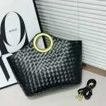 100% GENUINE LEATHER LUXURY WOVEN HANDBAG - Image 13