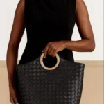 100% GENUINE LEATHER LUXURY WOVEN HANDBAG - Image 7