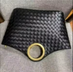 100% GENUINE LEATHER LUXURY WOVEN HANDBAG - Image 17