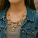 Statement Floral Necklace - Image 4