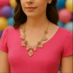 Statement Floral Necklace - Image 7