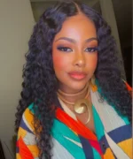 Gold Swirl Pendant Leather Necklace - Image 4