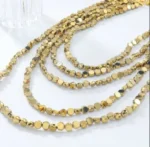 Multi-layered Gold Bead Necklace - Image 4