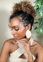 Geometric Oversized Oval Earrings - Image 3