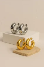 Chunky Gold Hoop Earrings