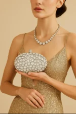 Rhinestone Crystal Clutch Purse - Image 4