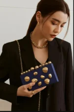 Gold Nugget Acrylic Clutch Bag - Image 7