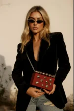 Gold Nugget Acrylic Clutch Bag - Image 5