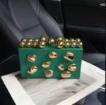 Gold Nugget Acrylic Clutch Bag - Image 10