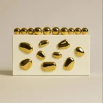 Gold Nugget Acrylic Clutch Bag - Image 8