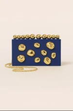 Gold Nugget Acrylic Clutch Bag - Image 3