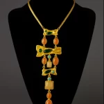 18K Gold-plated Bib Necklace