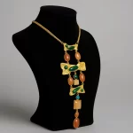 18K Gold-plated Bib Necklace - Image 3