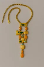 18K Gold-plated Bib Necklace - Image 6