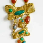 18K Gold-plated Bib Necklace - Image 8