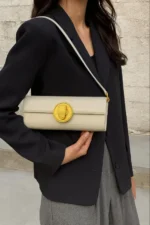 Royale Gold Emblem Clutch Purse - Image 2