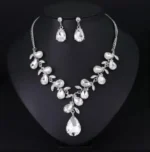 Teardrop Crystal Bridal Jewelry Set - Image 3