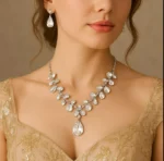 Teardrop Crystal Bridal Jewelry Set - Image 6