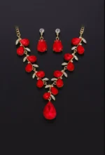 Teardrop Crystal Bridal Jewelry Set - Image 4