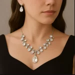 Teardrop Crystal Bridal Jewelry Set - Image 8