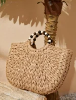 Handmade Woven Straw Beach Bag