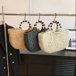Handmade Woven Straw Beach Bag - Image 10