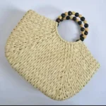 Handmade Woven Straw Beach Bag - Image 8