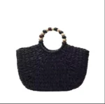 Handmade Woven Straw Beach Bag - Image 11