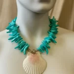 Turquoise Stick Pearl Necklace