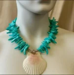 Turquoise Stick Pearl Necklace