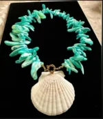 Turquoise Stick Pearl Necklace - Image 7