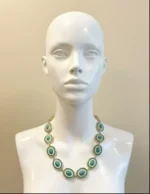 Traditional French Style Boho Turquoise Stone Necklace - Image 7