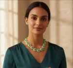 Traditional French Style Boho Turquoise Stone Necklace - Image 10