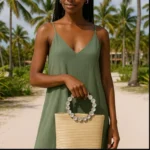 Éclat Straw Crystal Top-Handle Bag - Image 7