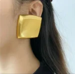 Luxury Oversized Vintage Block Earrings