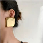 Luxury Oversized Vintage Block Earrings - Image 13