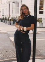 Ivory White Chunky Hand Polished Marble Resin Irregular Bangles - Image 2