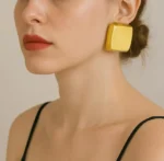 Luxury Oversized Vintage Block Earrings - Image 9